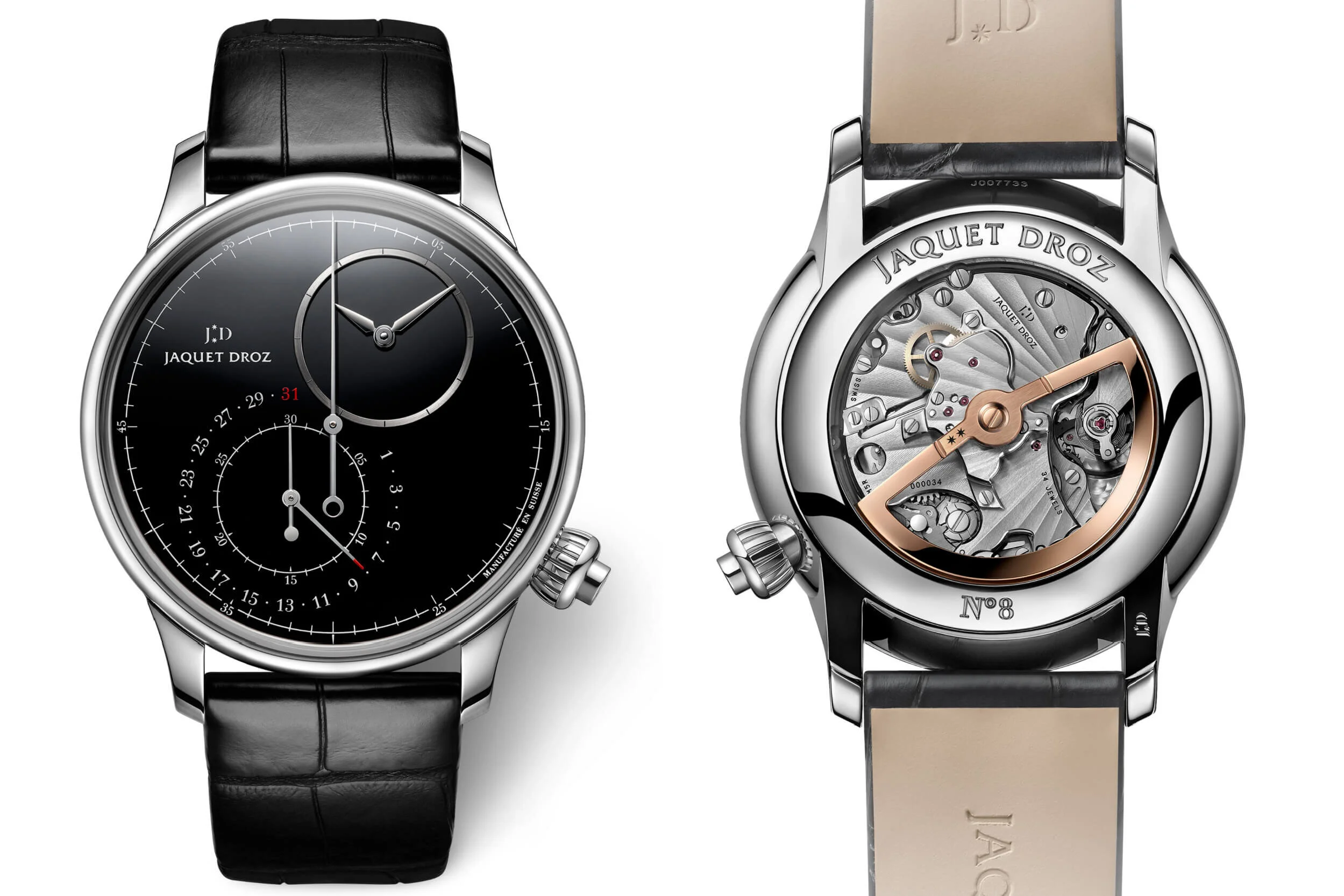 JAQUET DROZ GRANDE SECONDE OFF-CENTRED CHRONOGRAPH BLACK ONYX